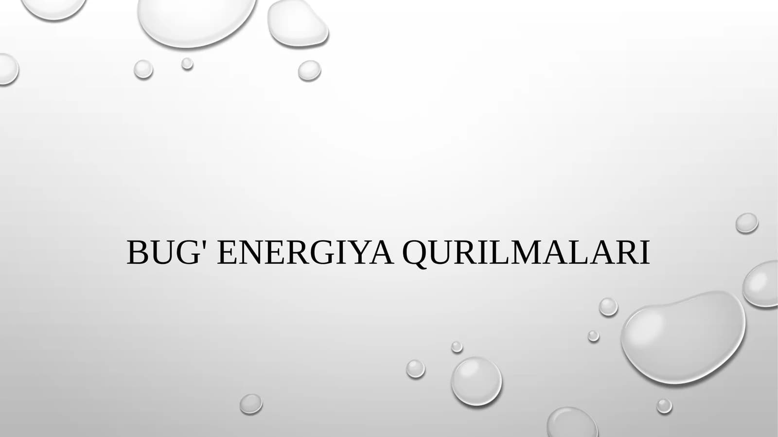Bug' energiya qurilmalari