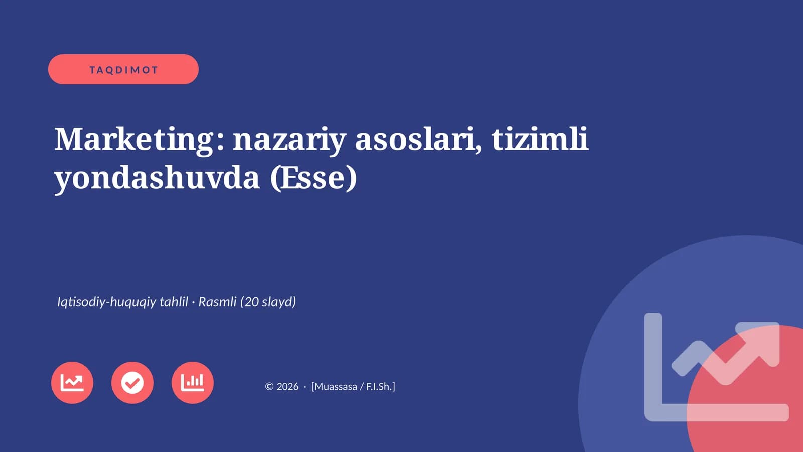 Marketing: nazariy asoslari, tizimli yondashuvda (Esse)