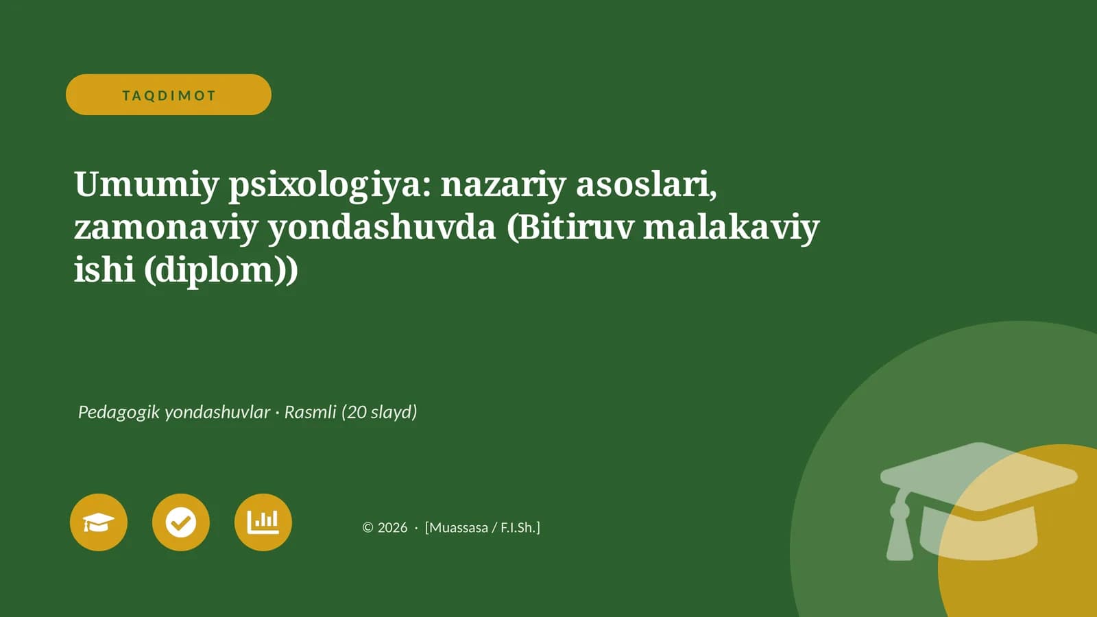 Umumiy psixologiya: nazariy asoslari, zamonaviy yondashuvda