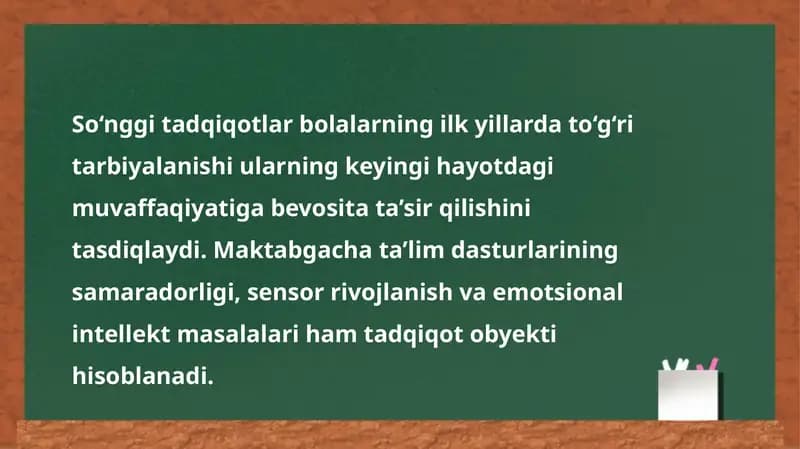 Maktabgacha ta’lim dasturlari