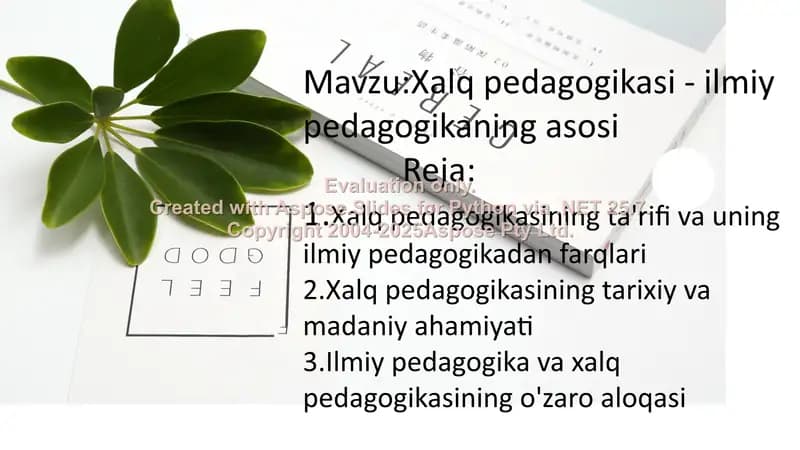 Xalq pedagogikasi