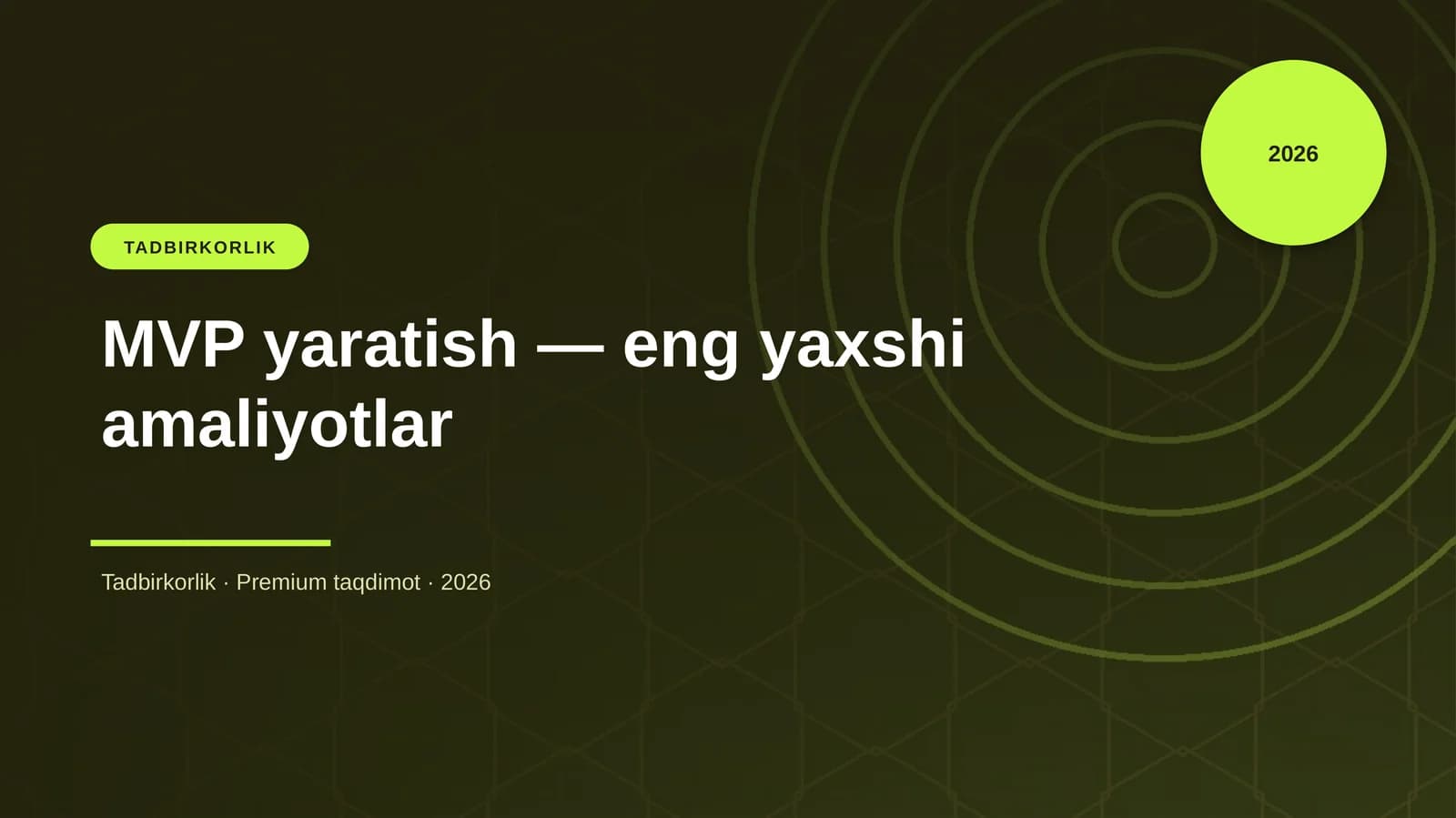 MVP yaratish — eng yaxshi amaliyotlar