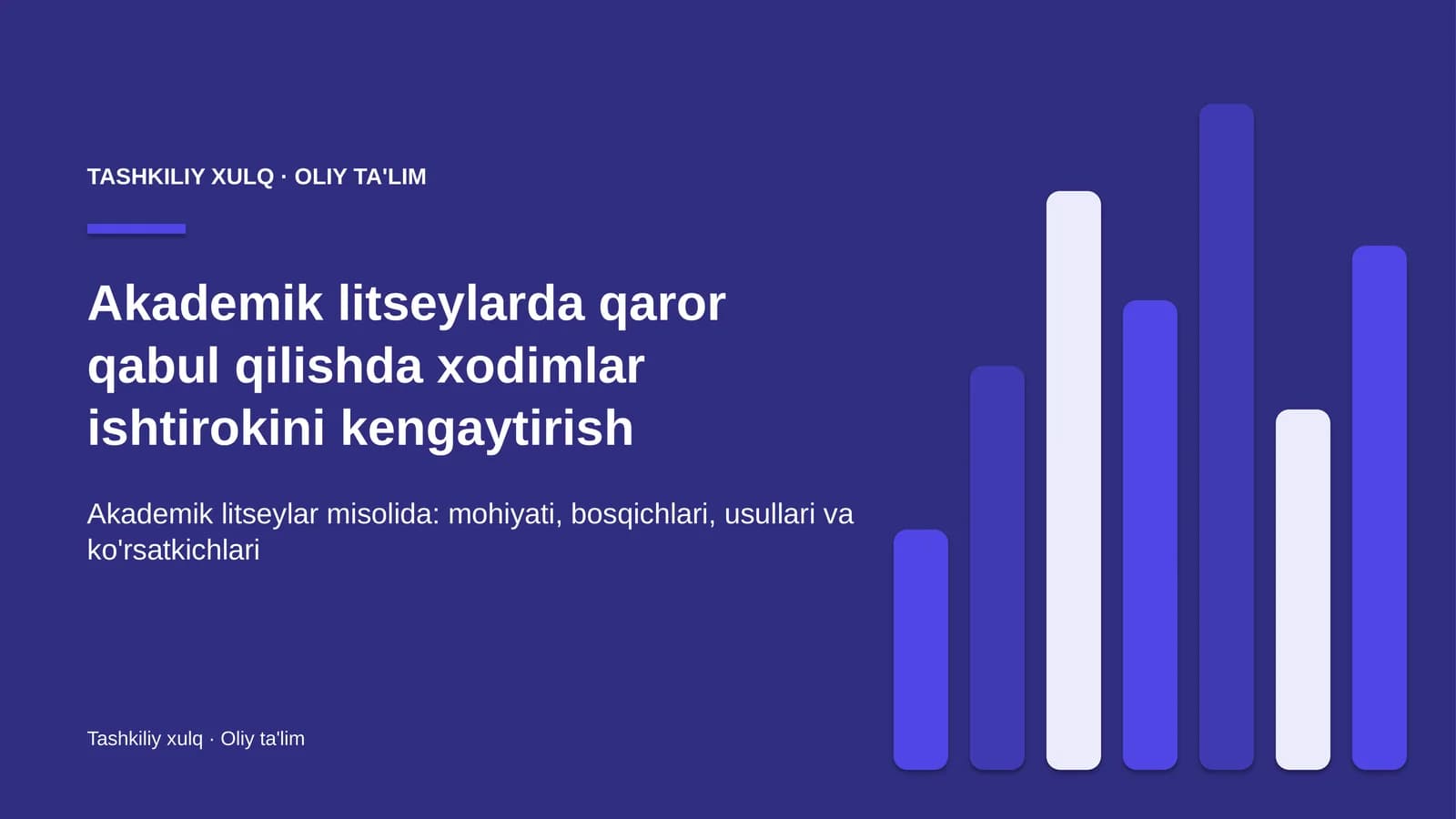 akademik litseylarda qaror qabul qilishda xodimlar ishtirokini kengaytirish 8423
