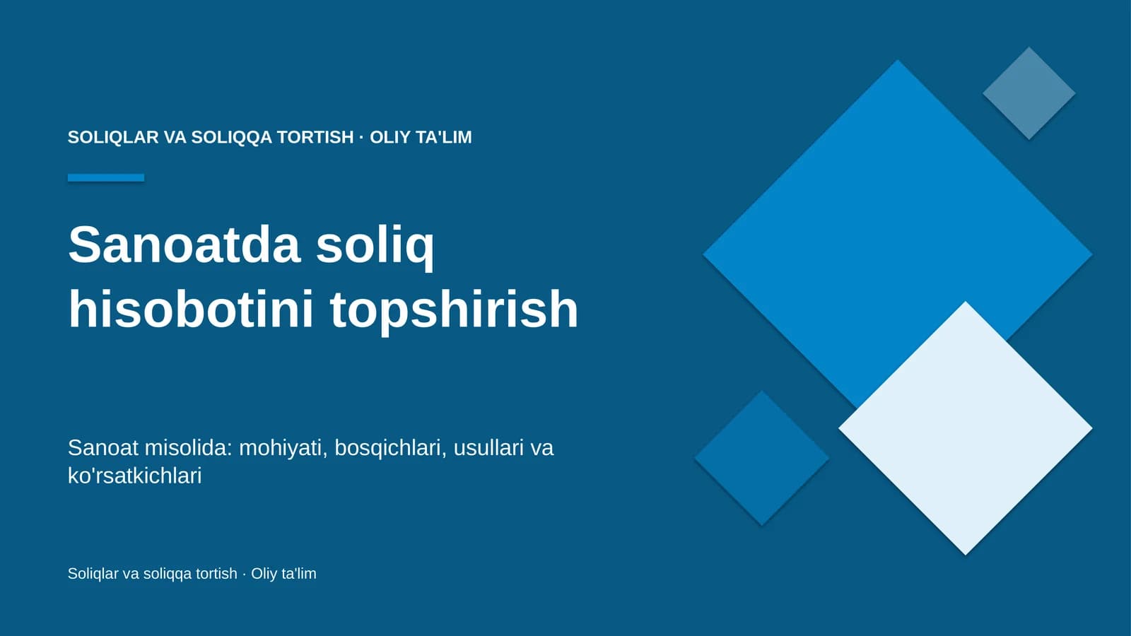 sanoatda soliq hisobotini topshirish 7664