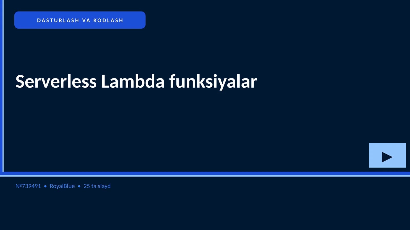 Serverless Lambda funksiyalar