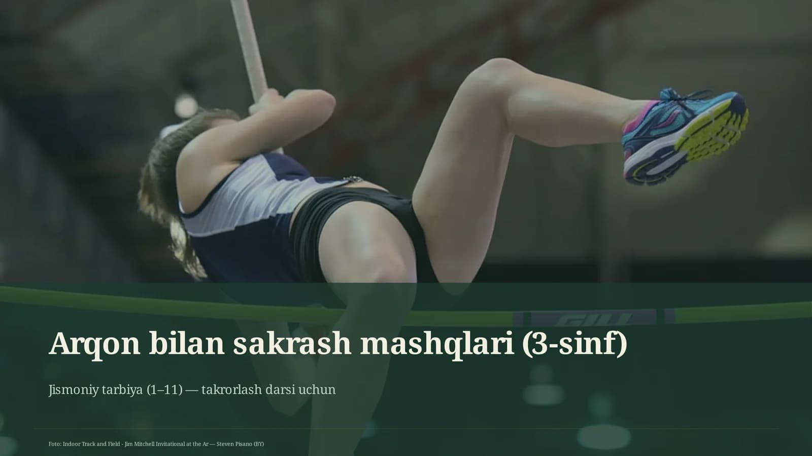 Arqon bilan sakrash mashqlari (3-sinf)