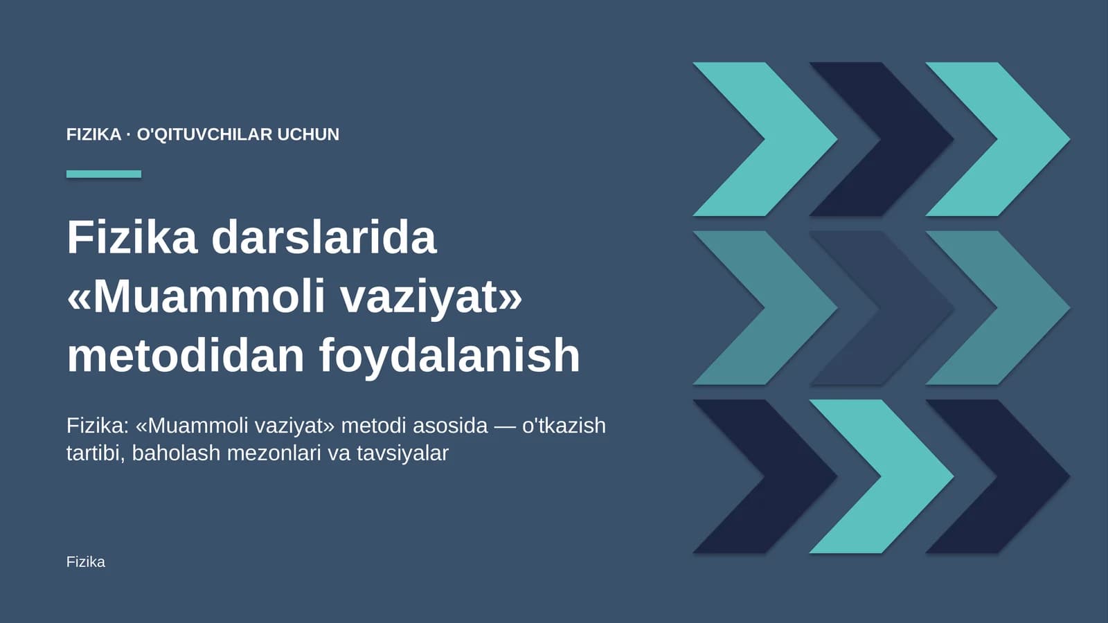 fizika darslarida muammoli vaziyat metodidan foydalanish 5425