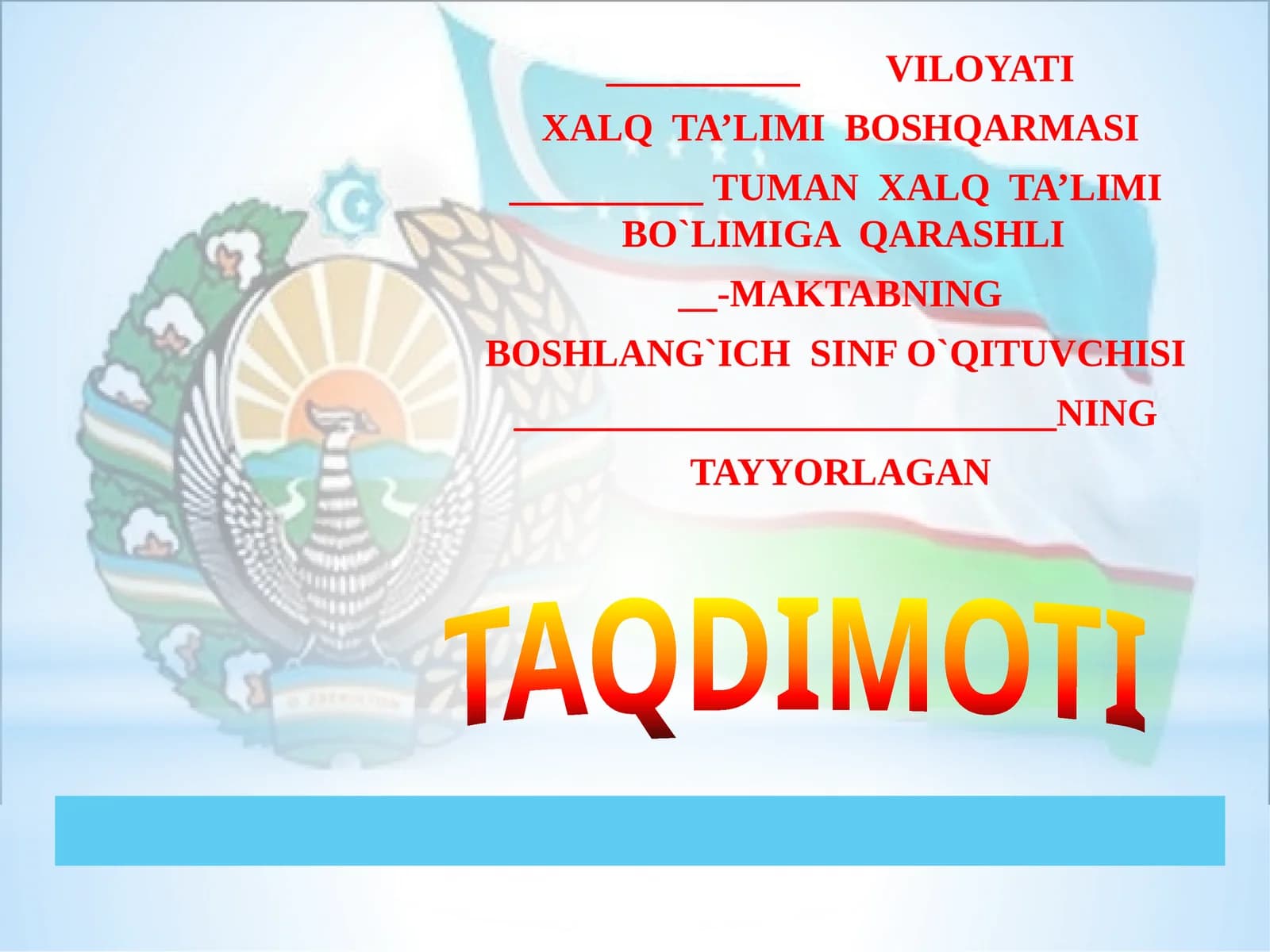 Tayyorgarlikning ta’limi