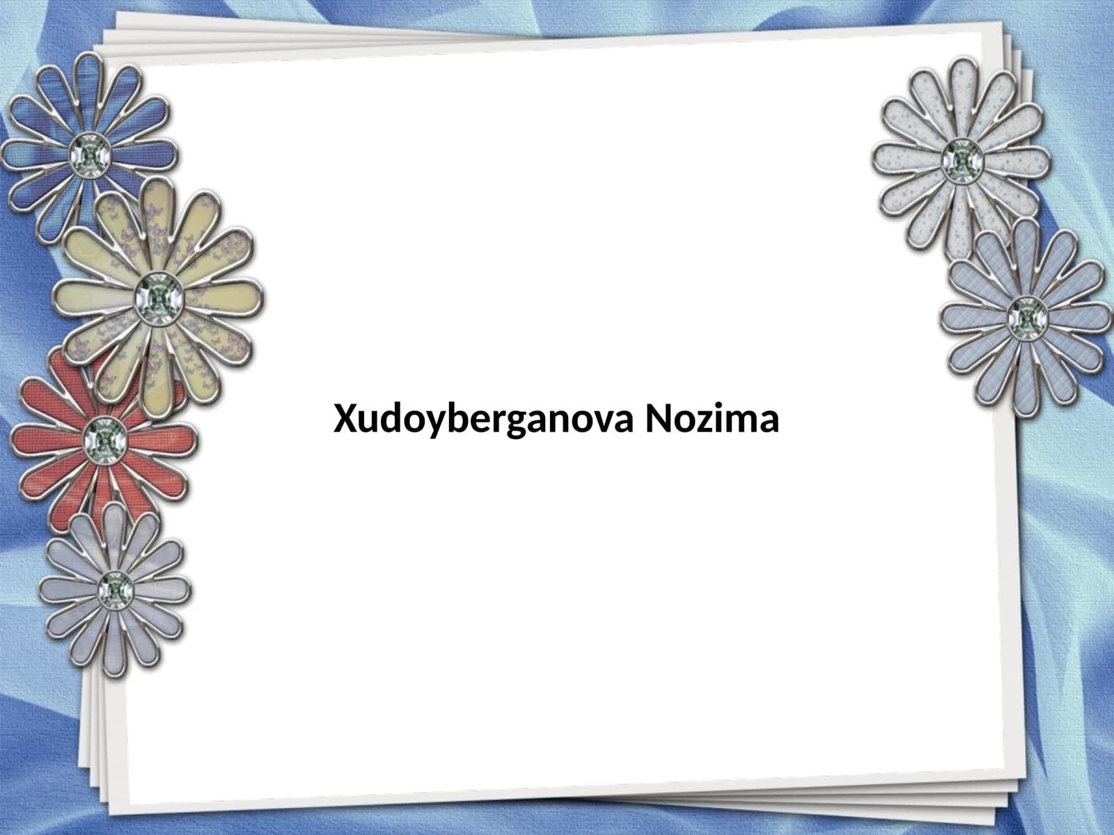 Худойберганова Nozima