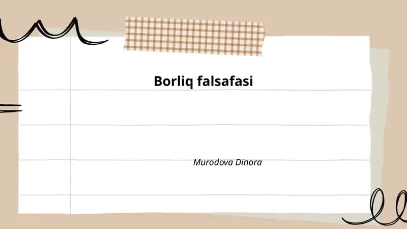 Borliq falsafasi