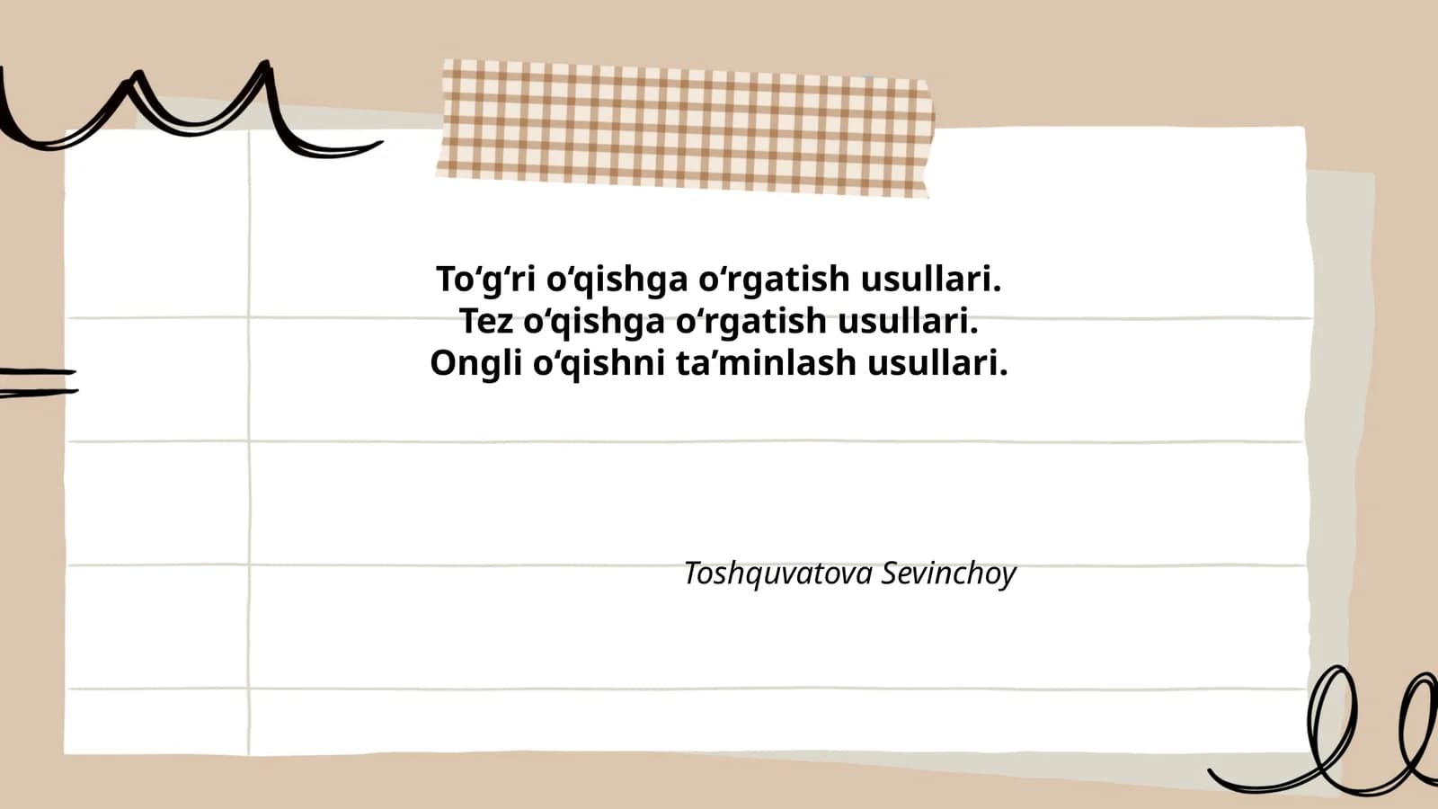 O‘qishga o‘rgatish usullari