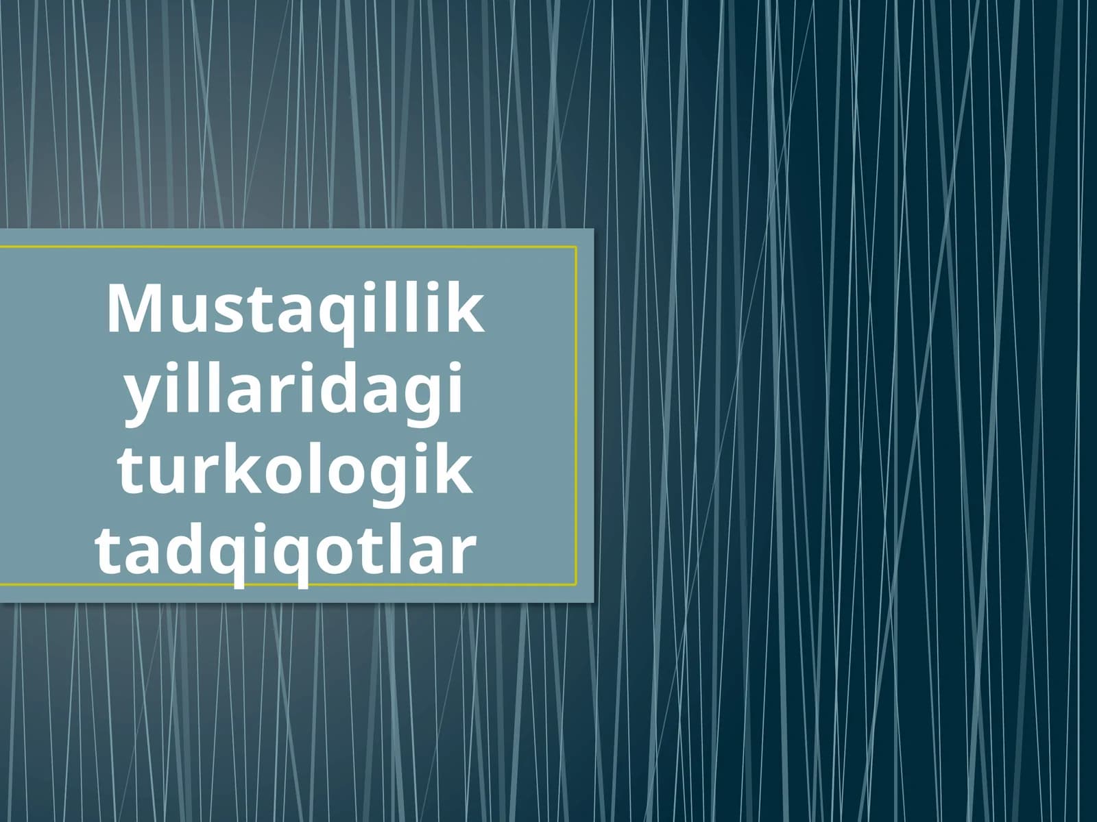 Mustaqillik yillaridagi turkologik tadqiqotlar
