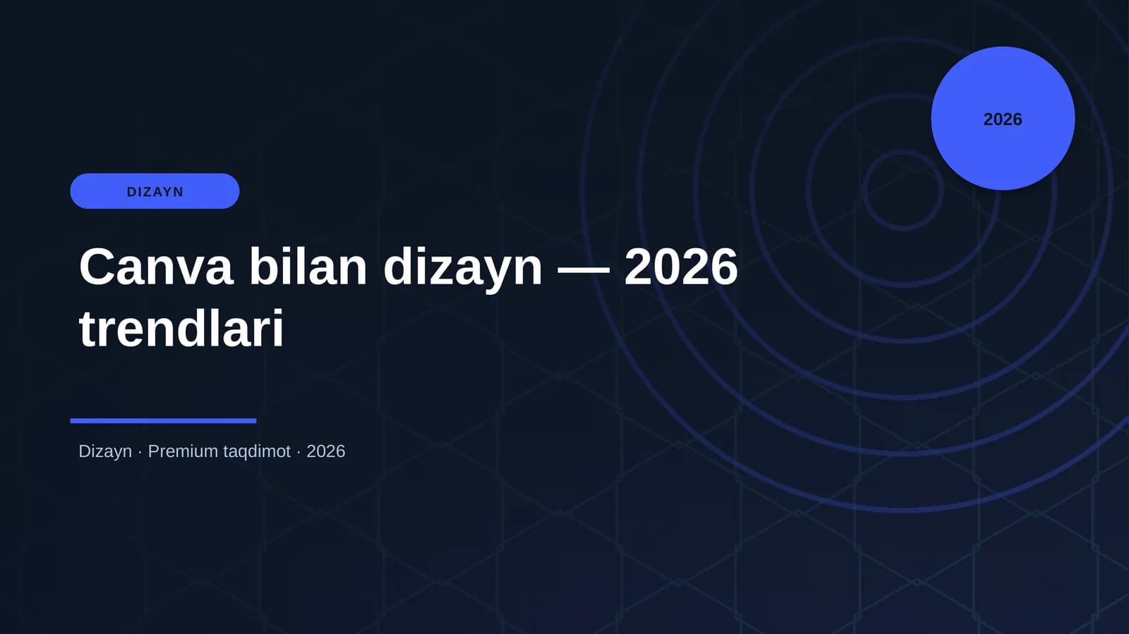 Canva bilan dizayn — 2026 trendlari