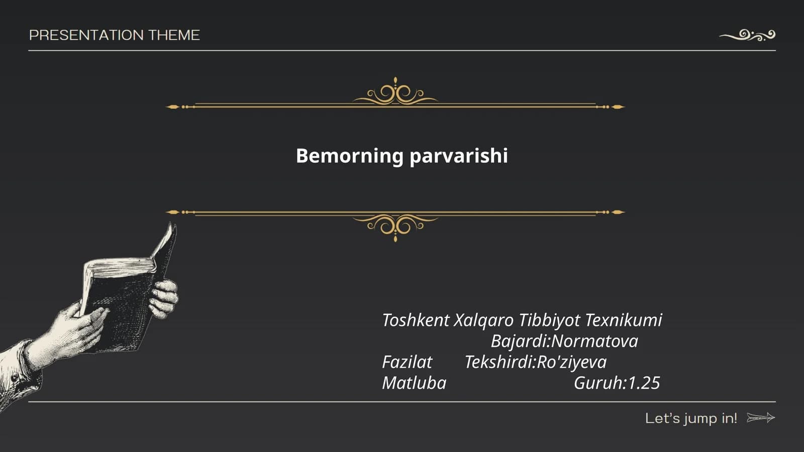 Bemorning parvarishi