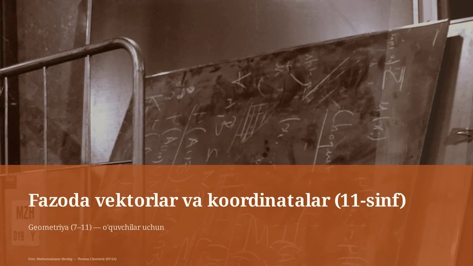 Fazoda vektorlar va koordinatalar (11-sinf)
