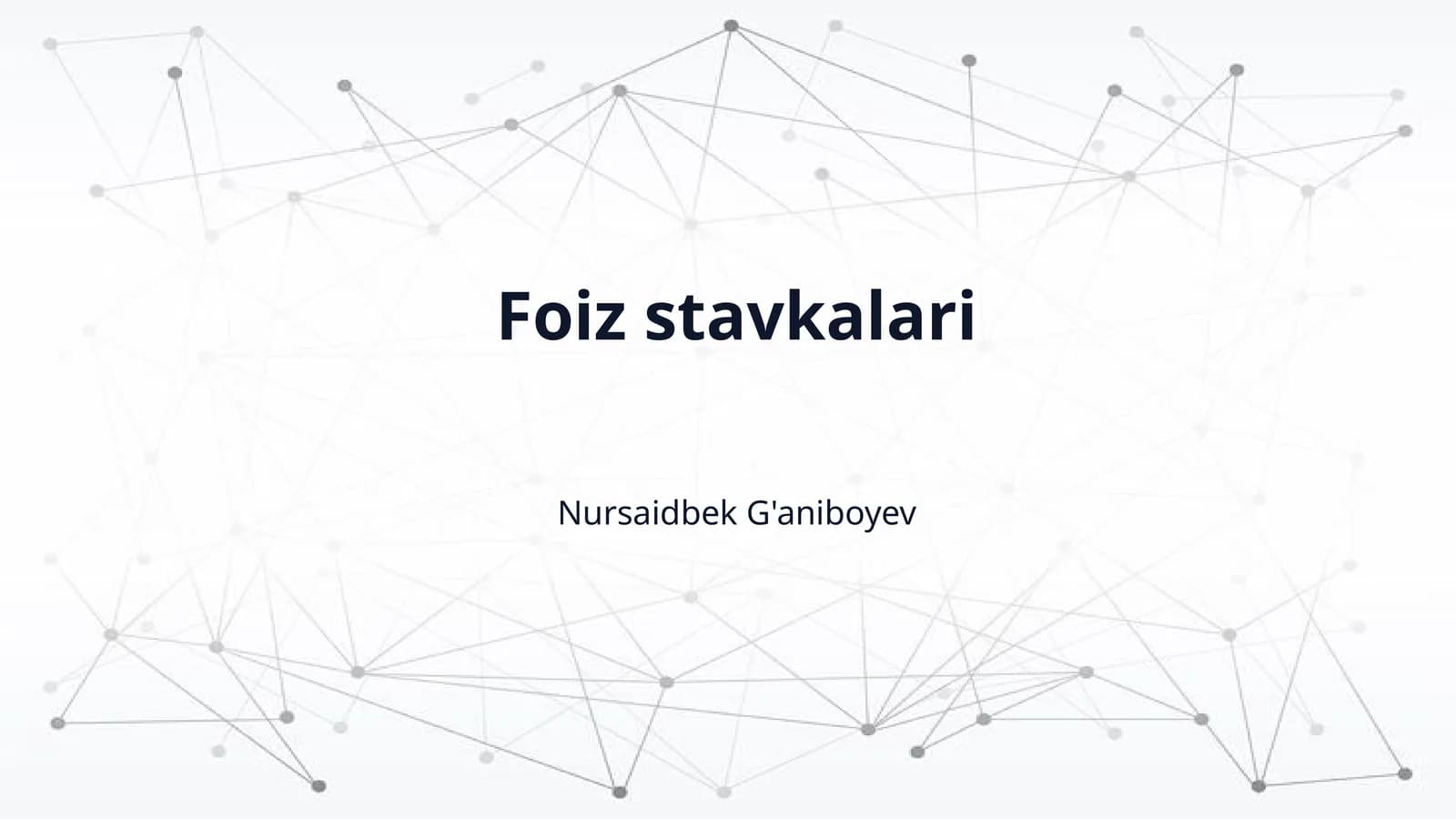 Foiz stavkalari