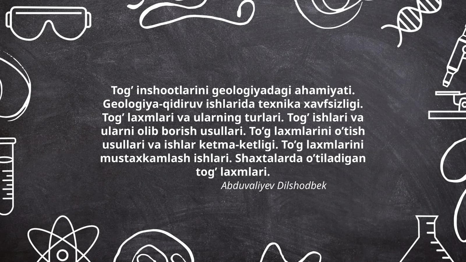 Tog’ inshootlarini geologiyadagi ahamiyati