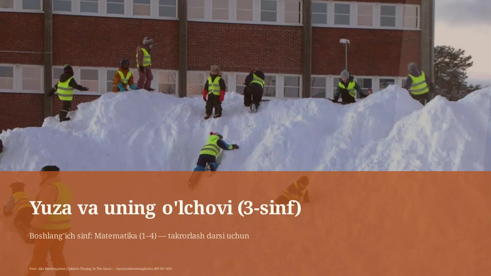 Yuza va uning o'lchovi (3-sinf)