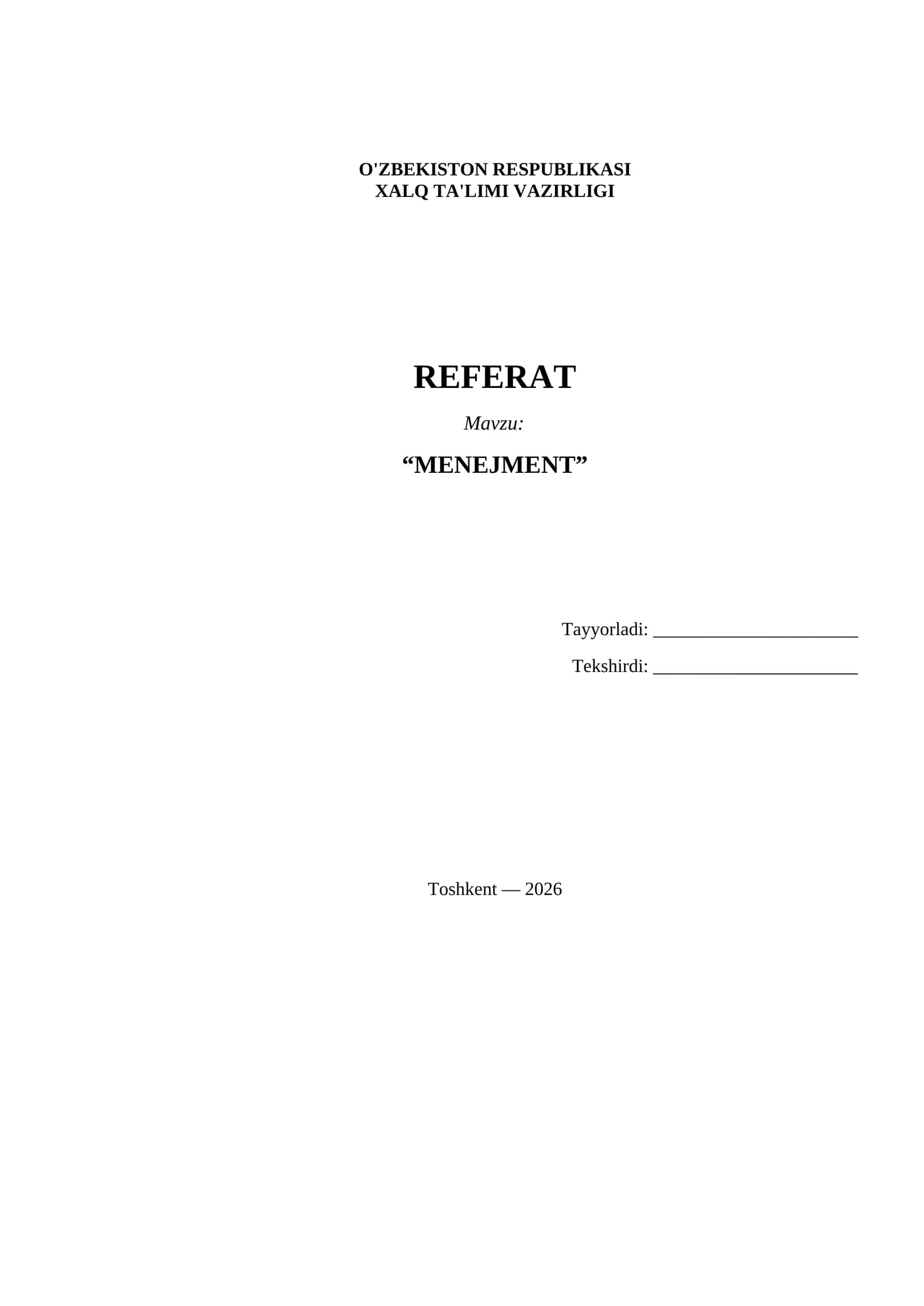 Referat Menejment