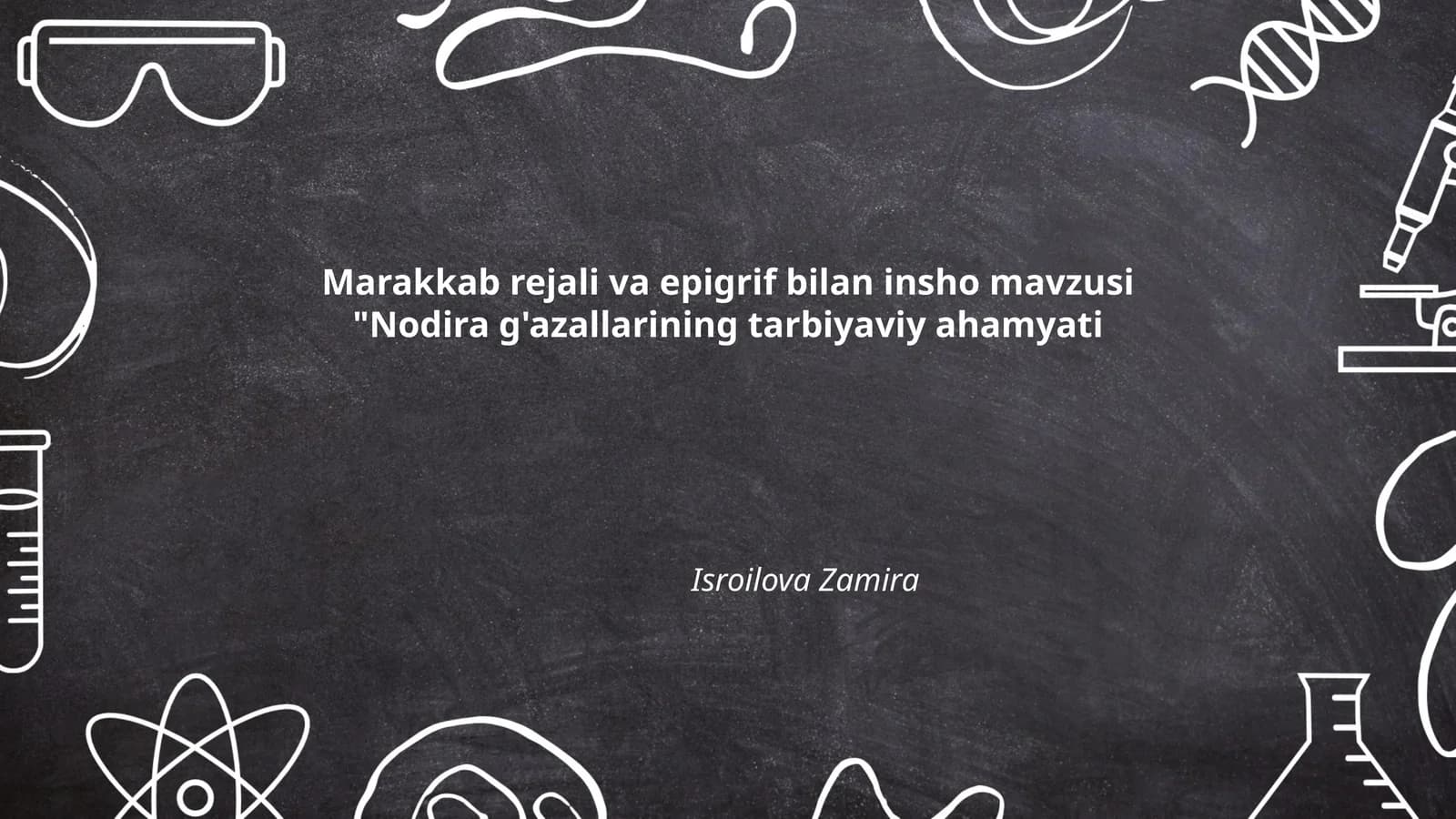 Nodira g'azallarining tarbiyaviy ahamyati