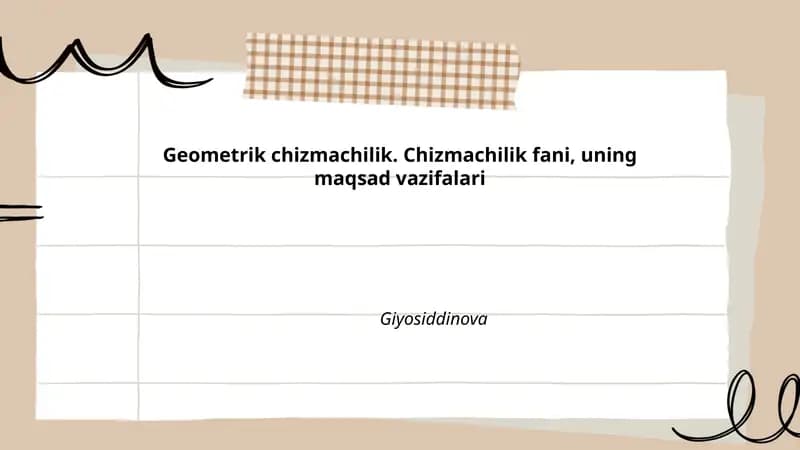 Geometrik chizmachilik