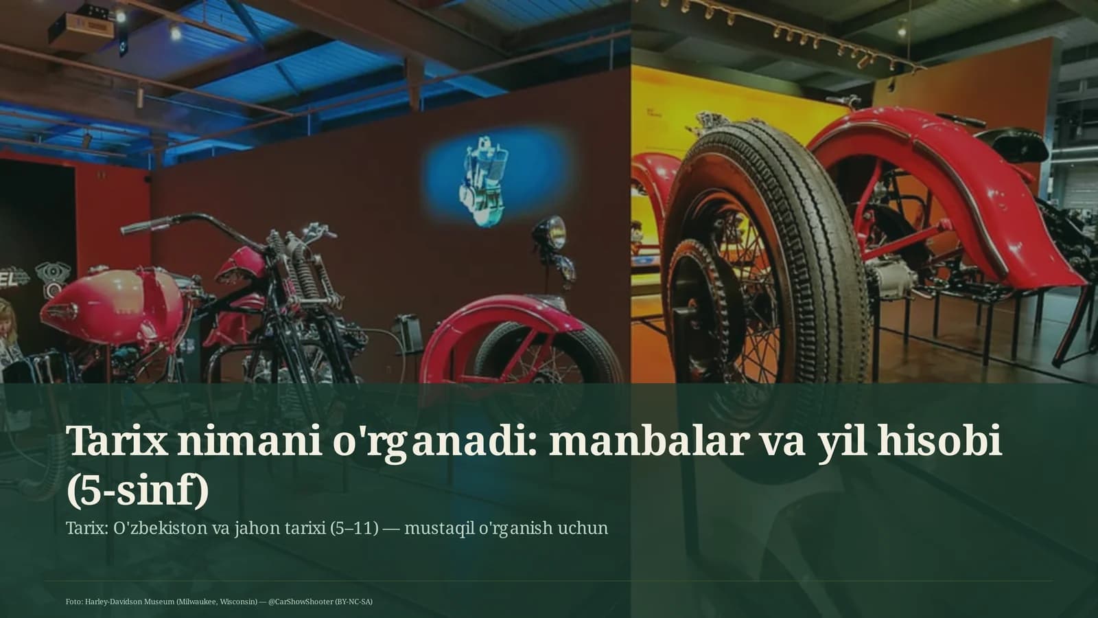 Tarix nimani o'rganadi: manbalar va yil hisobi (5-sinf)