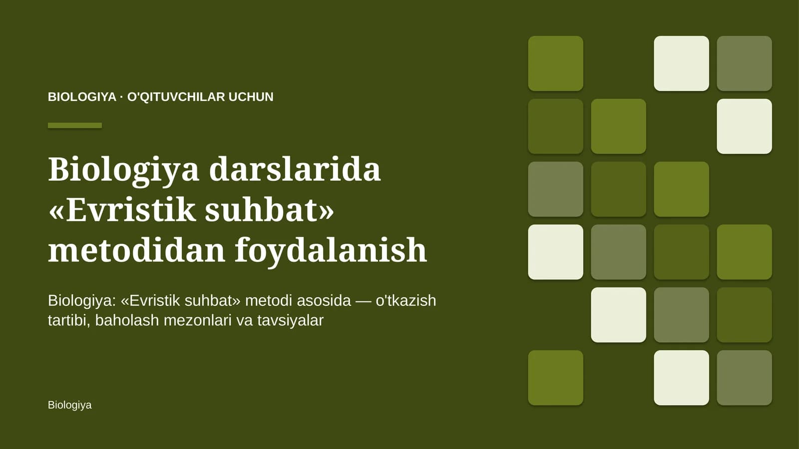 biologiya darslarida evristik suhbat metodidan foydalanish 2975