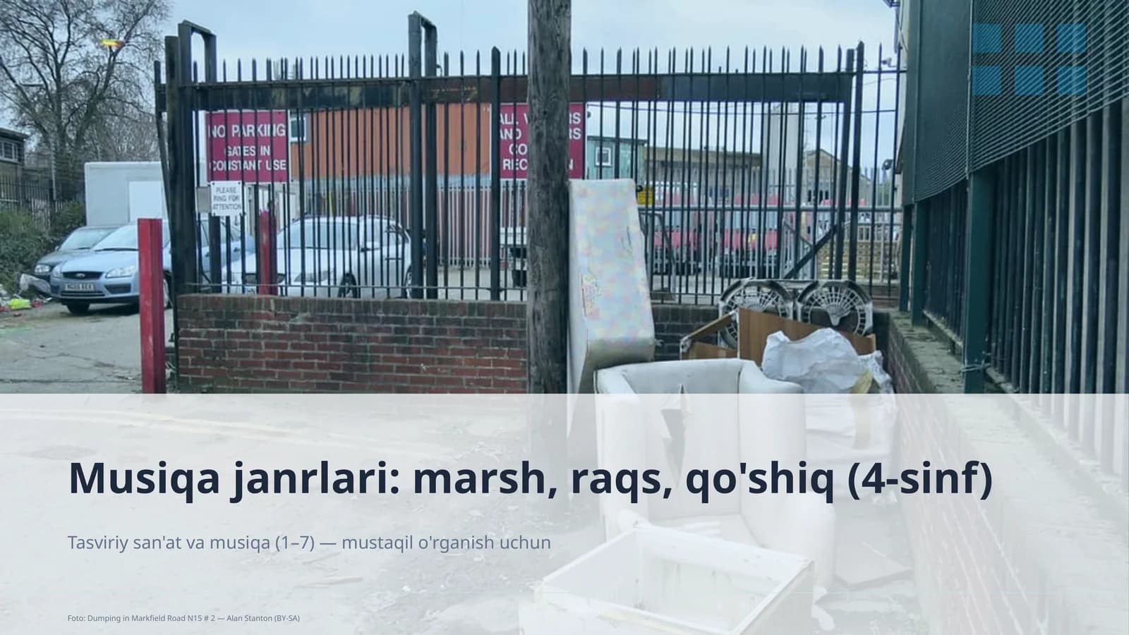 Musiqa janrlari: marsh, raqs, qo'shiq (4-sinf)