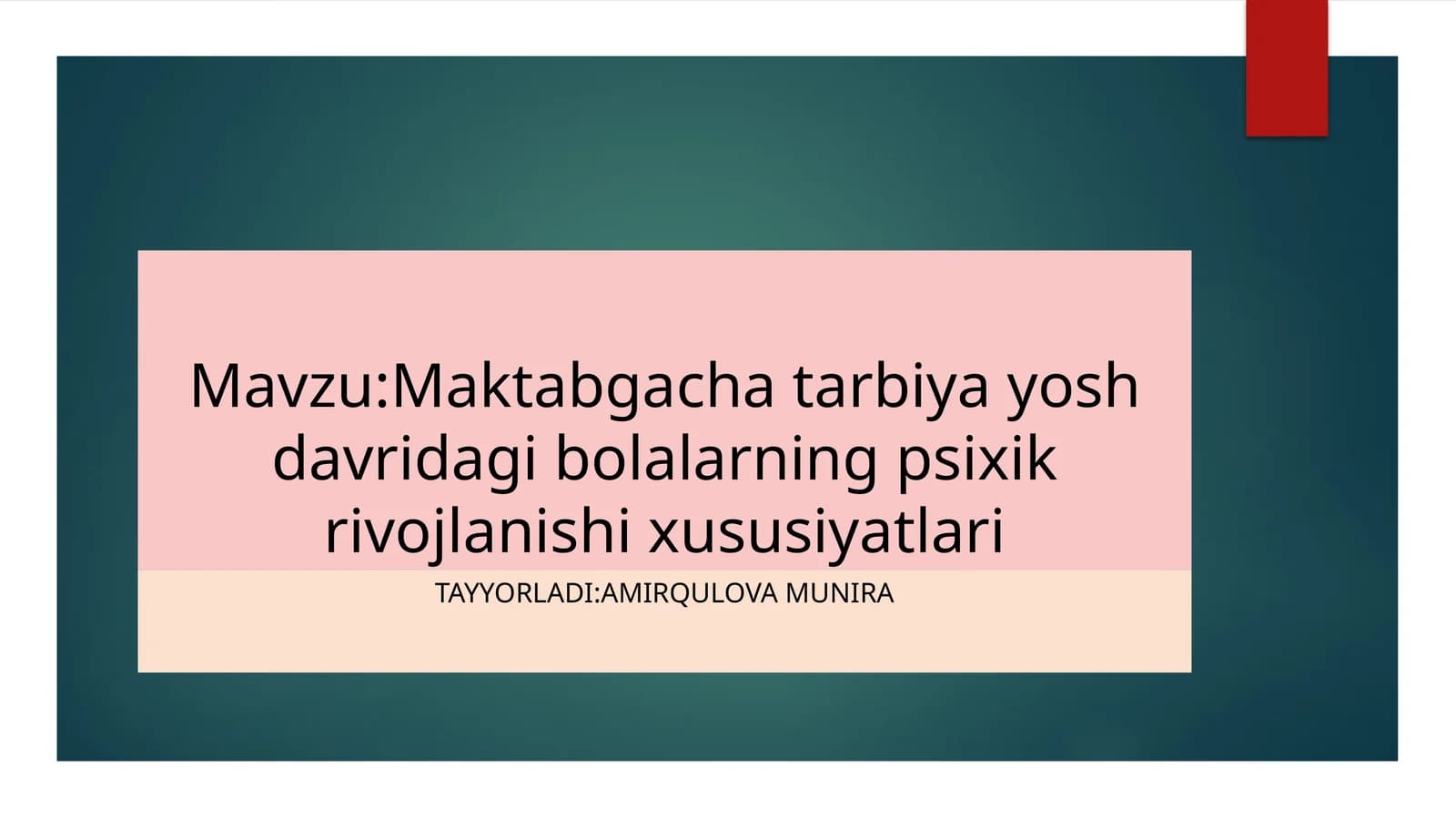 Maktabgachatarbiyayoshdavridagibolalarningpsixikrivojlanishixususiyatlari