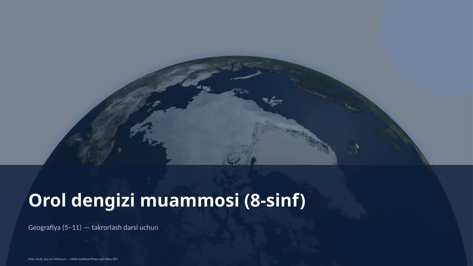 Orol dengizi muammosi (8-sinf)