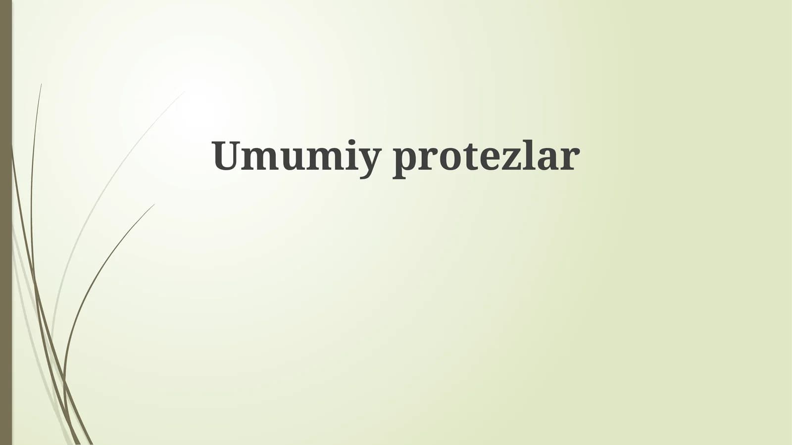 Umumiyprotezlar