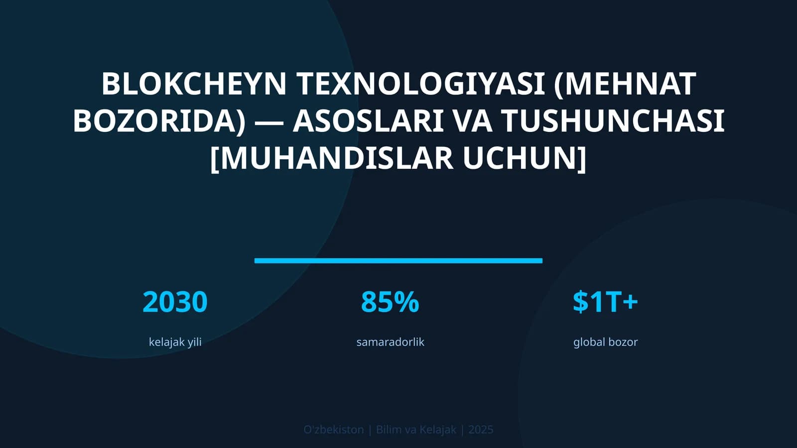 Blokcheyn texnologiyasi (mehnat bozorida) — asoslari va tushunchasi [muhandislar uchun]