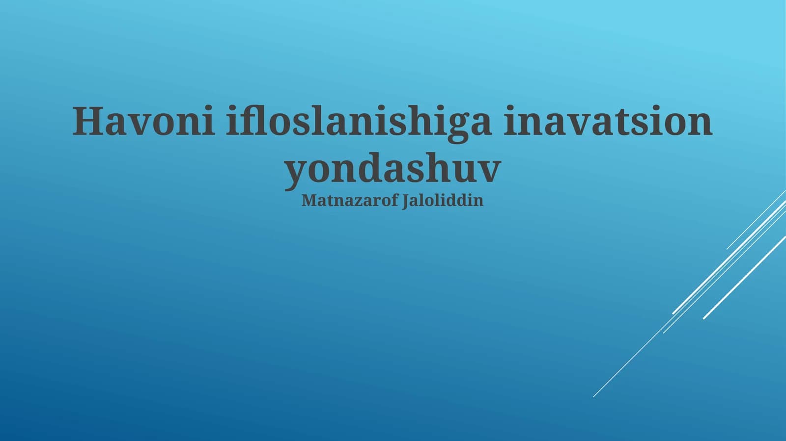 Bioremediatsiya texnologiyalari