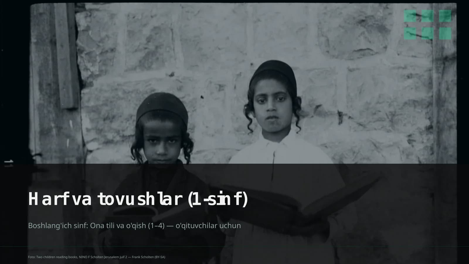 Harf va tovushlar (1-sinf)