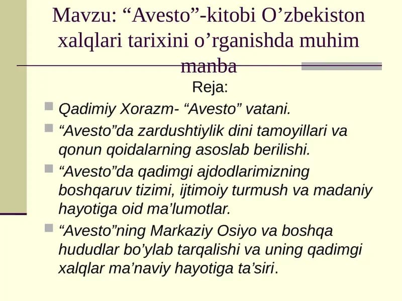 "Avesto" kitobi