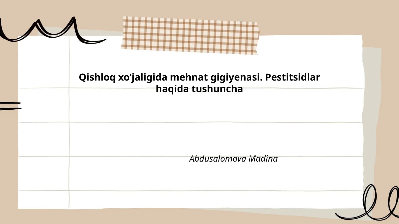 Pestitsidlar va ularning turlari