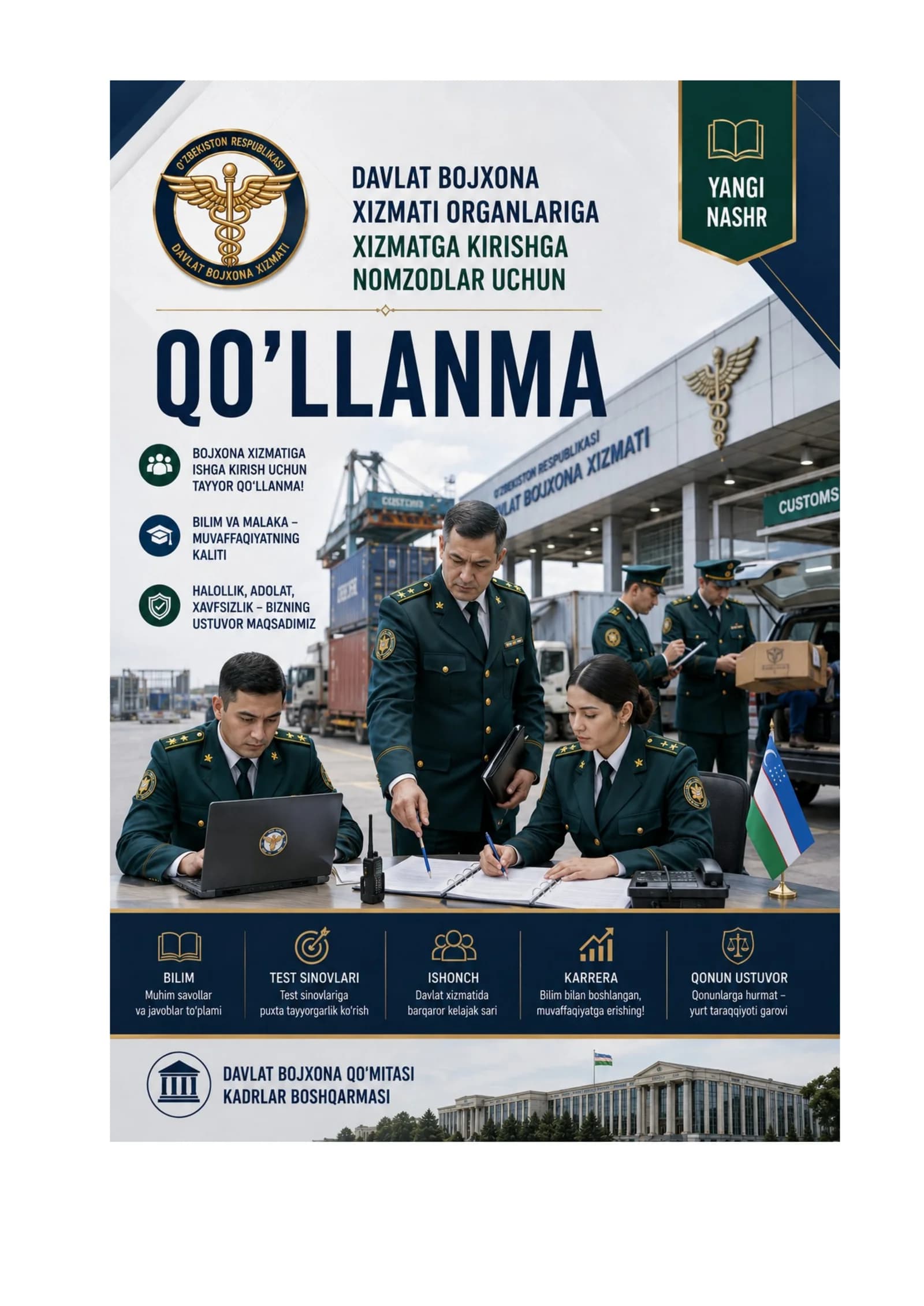 Bojxona qo'mitasiga ishga kirish uchun savol javoblar toplami