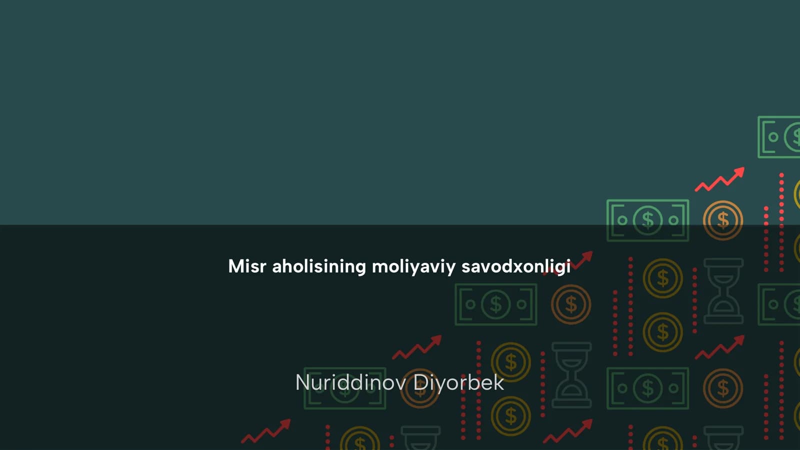 Misr aholisining moliyaviy savodxonligi