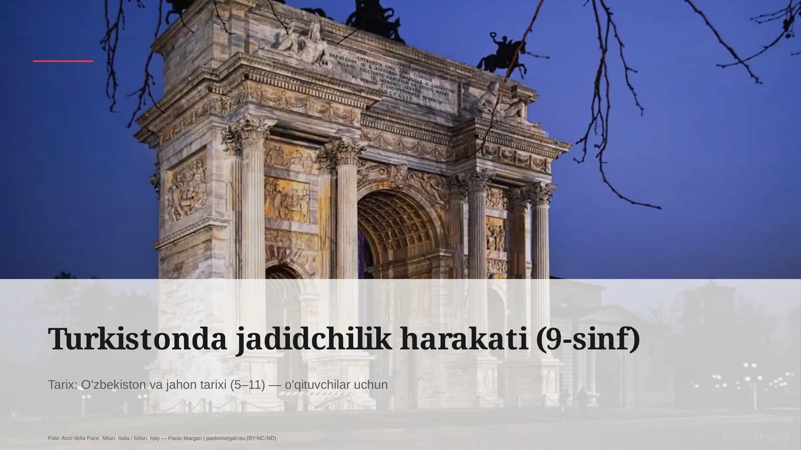 Turkistonda jadidchilik harakati (9-sinf)