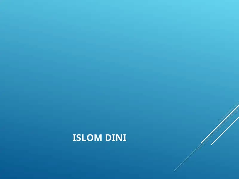 Islom Dini