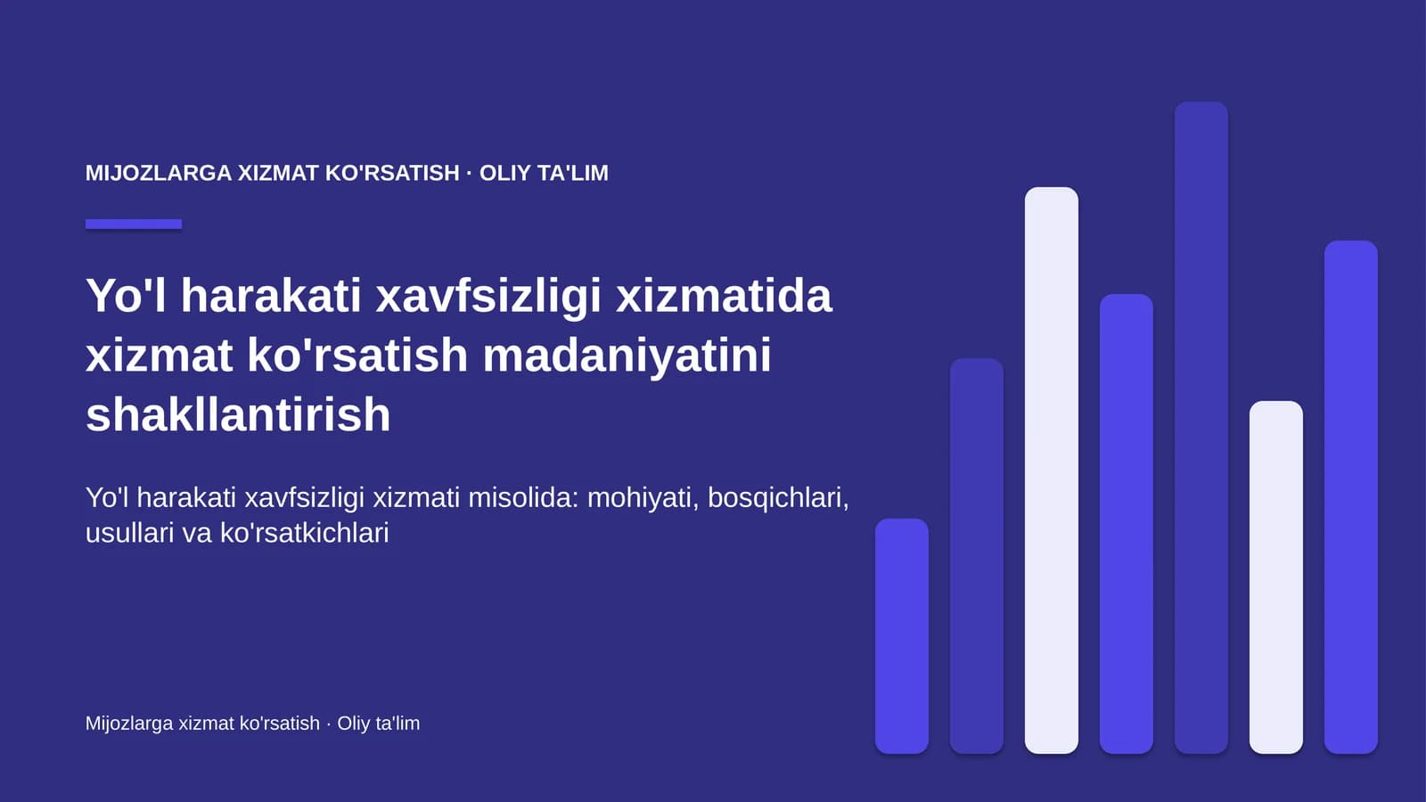 yo'l harakati xavfsizligi xizmatida xizmat ko'rsatish madaniyatini shakllantirish 8498