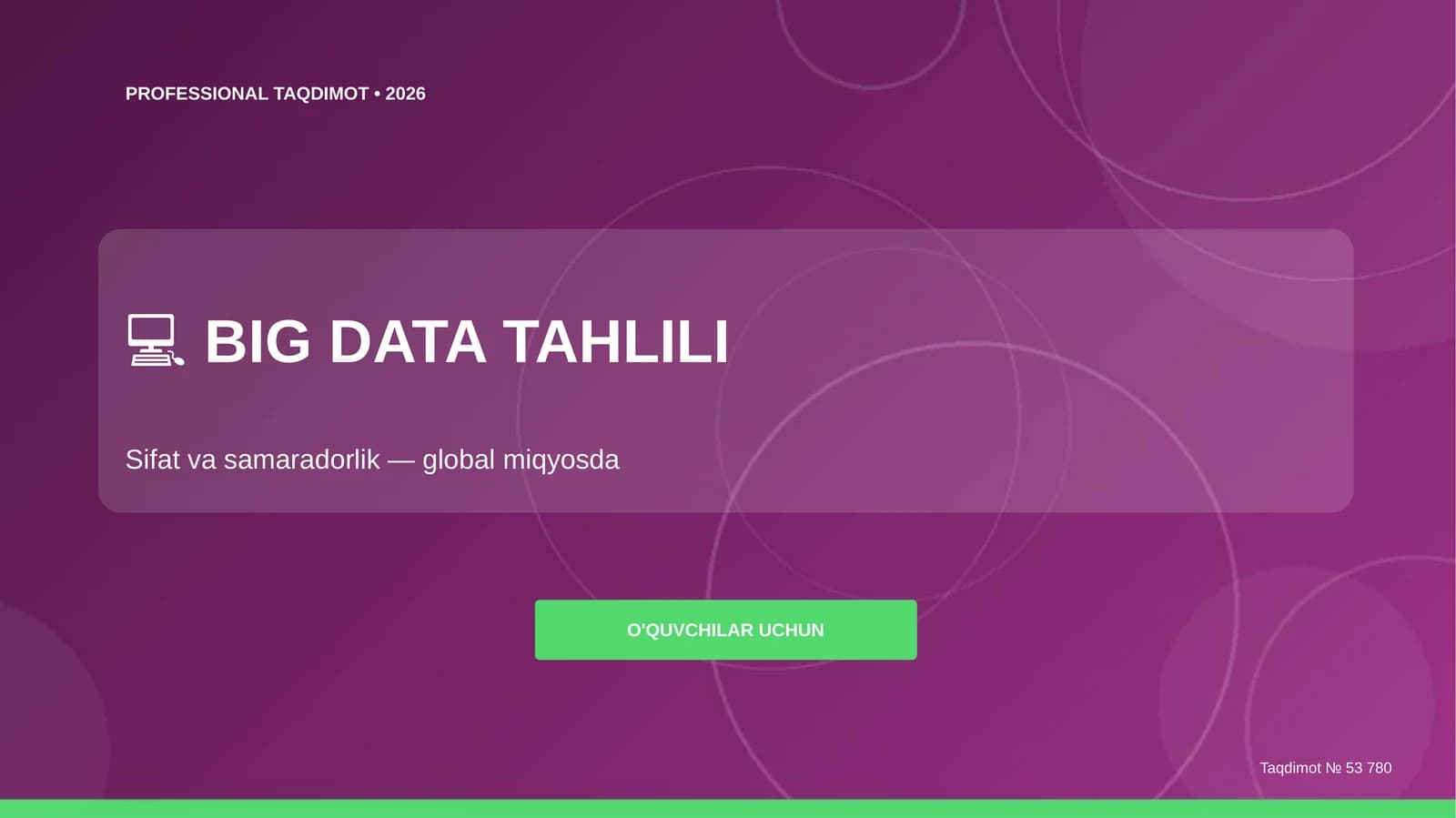 BIG DATA TAHLILI