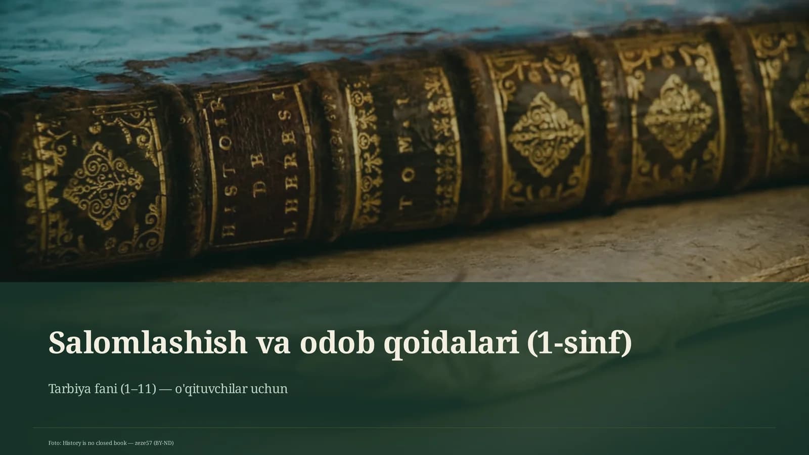 Salomlashish va odob qoidalari (1-sinf)