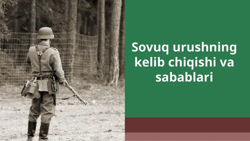 Sоvuqurushningkеlibchiqishivasabablari