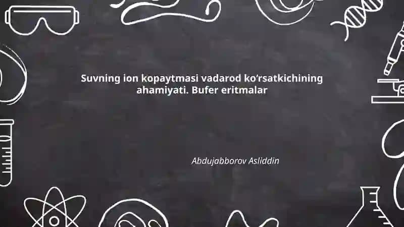 Suvning ion kopaytmasi