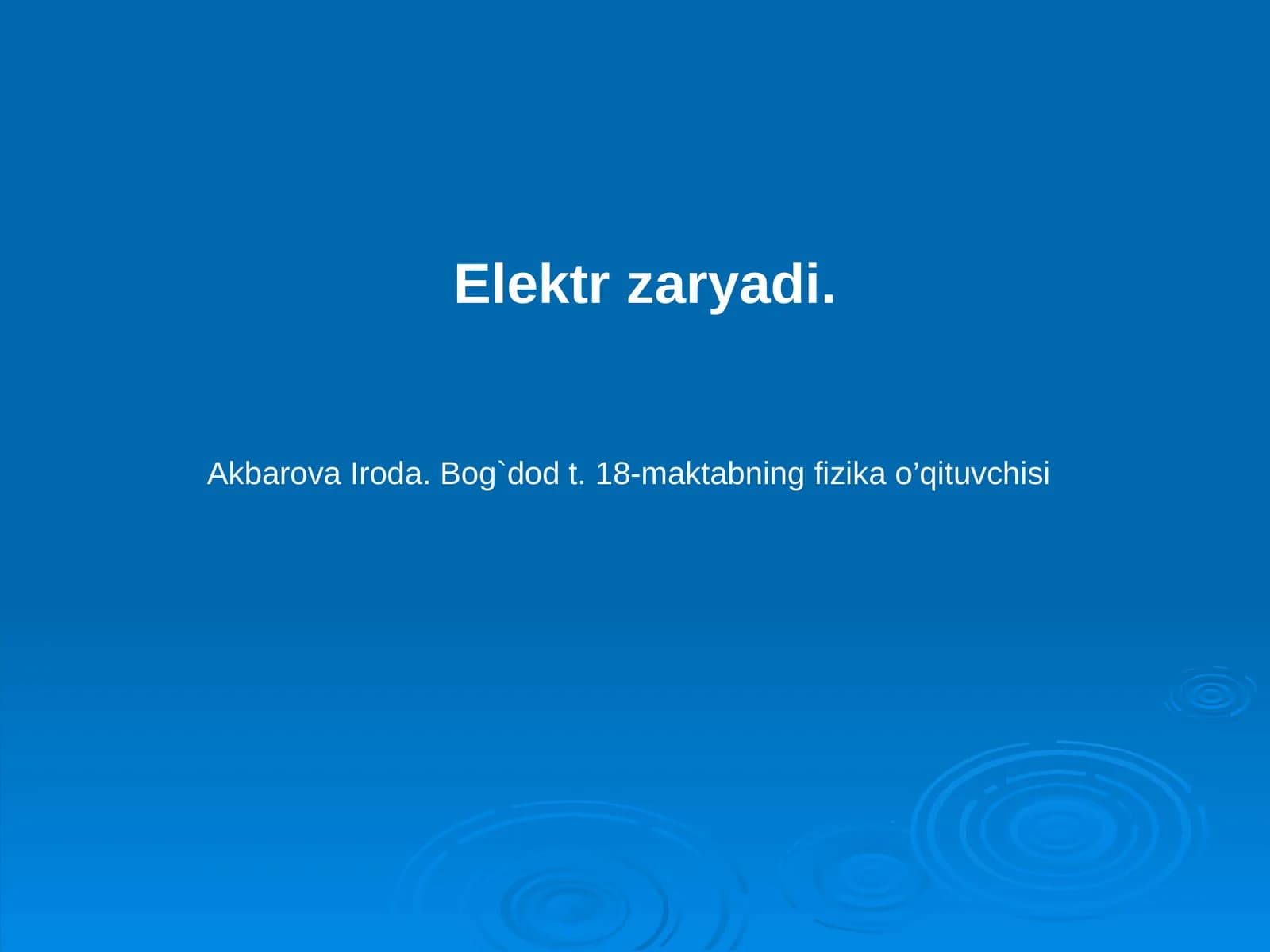 Elektrzaryadi