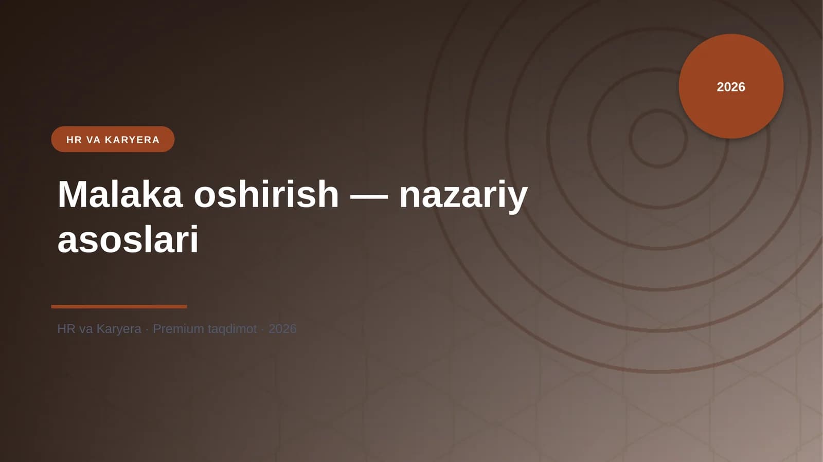 Malaka oshirish — nazariy asoslari