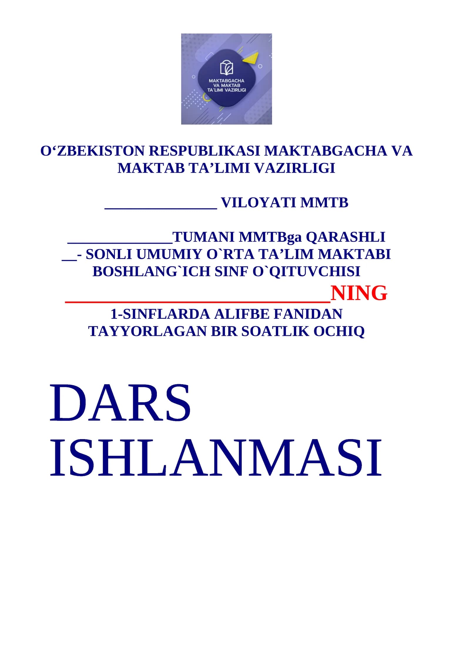 1-SINFLARDA ALIFBE FANIDAN
