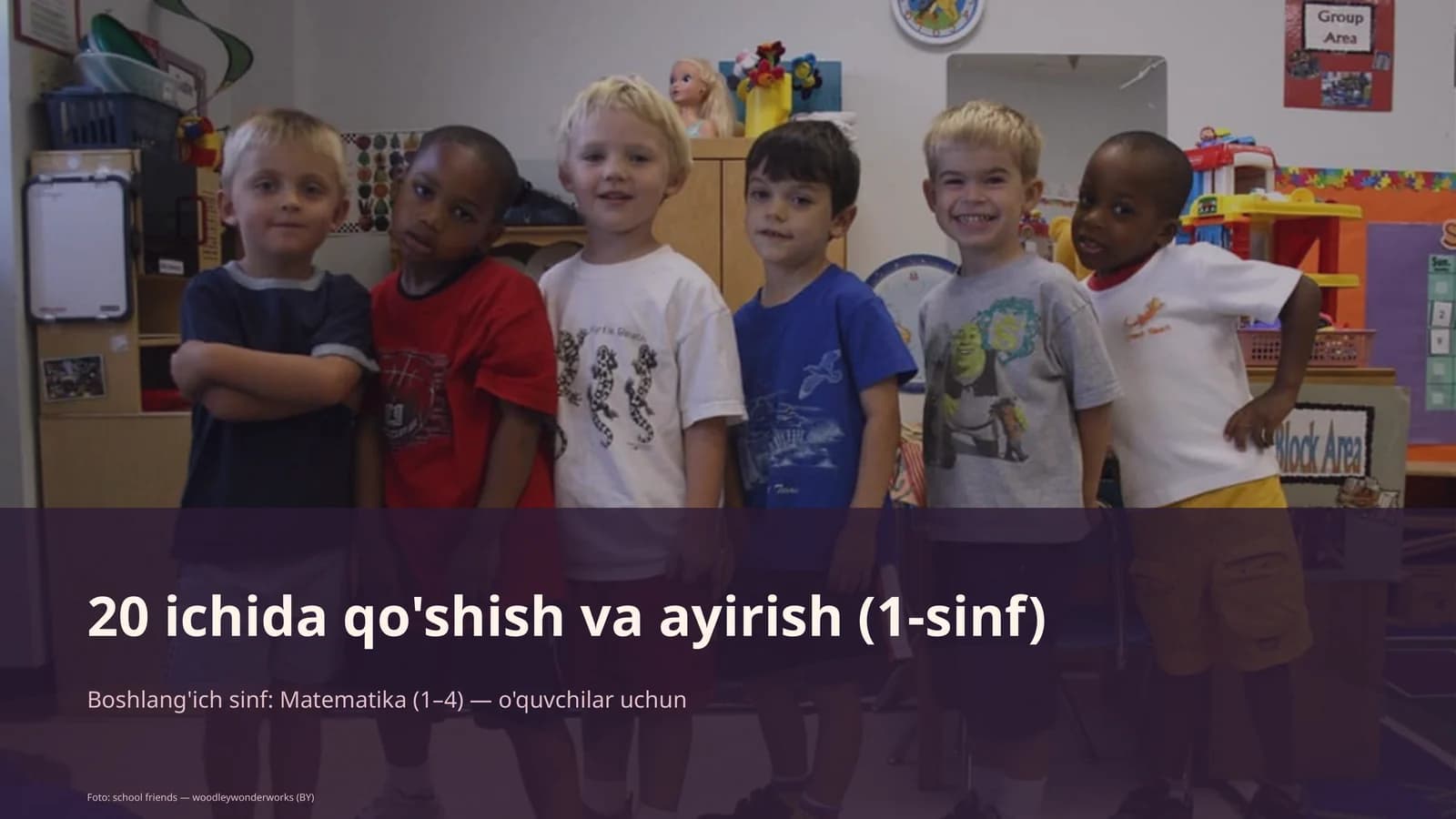 20 ichida qo'shish va ayirish (1-sinf)