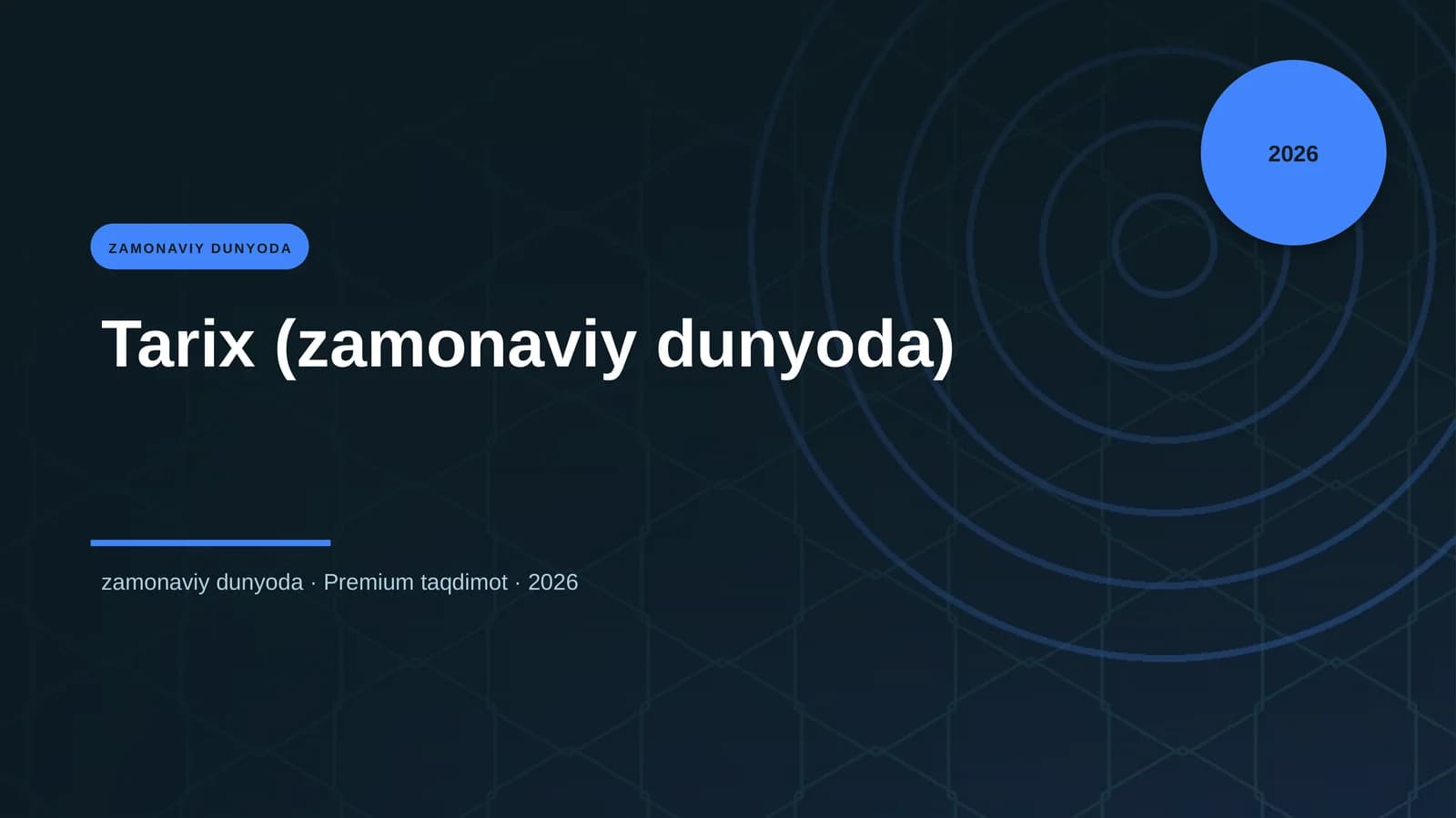 Tarix (zamonaviy dunyoda)